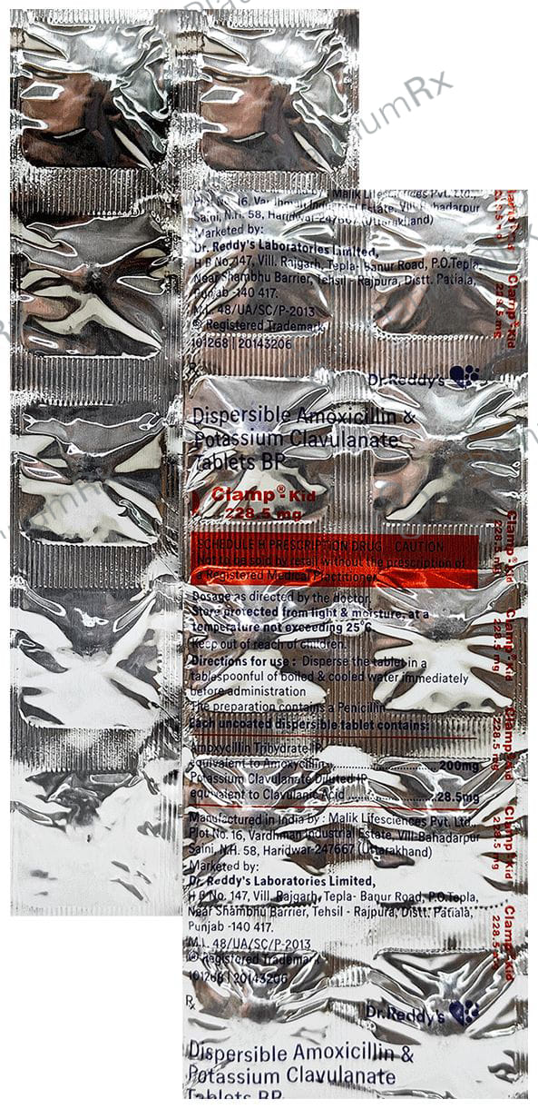 Clamp Kid 200/28.5mg Tablet 10s