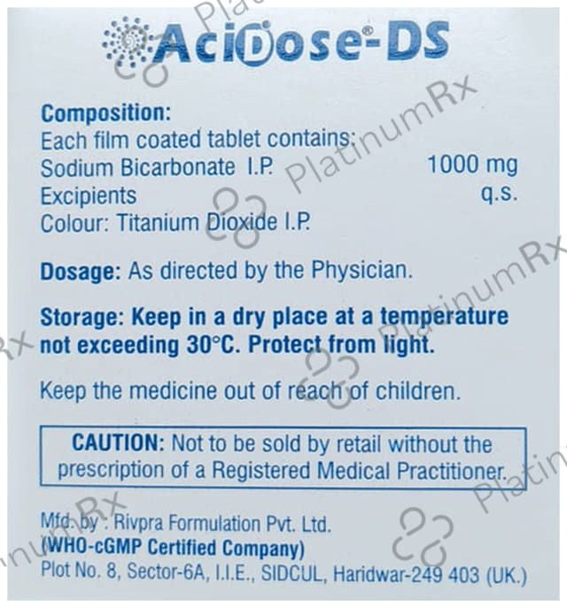 Acidose 1000mg Tablet 15s
