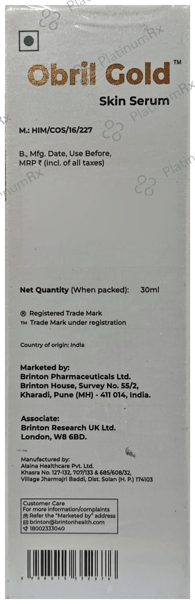 Obril Gold Skin Serum 30ml