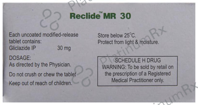 Reclide MR 30mg Tablet MR 10s