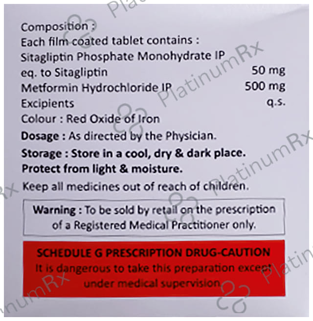 Sitaglize-M 50/500 Tablet