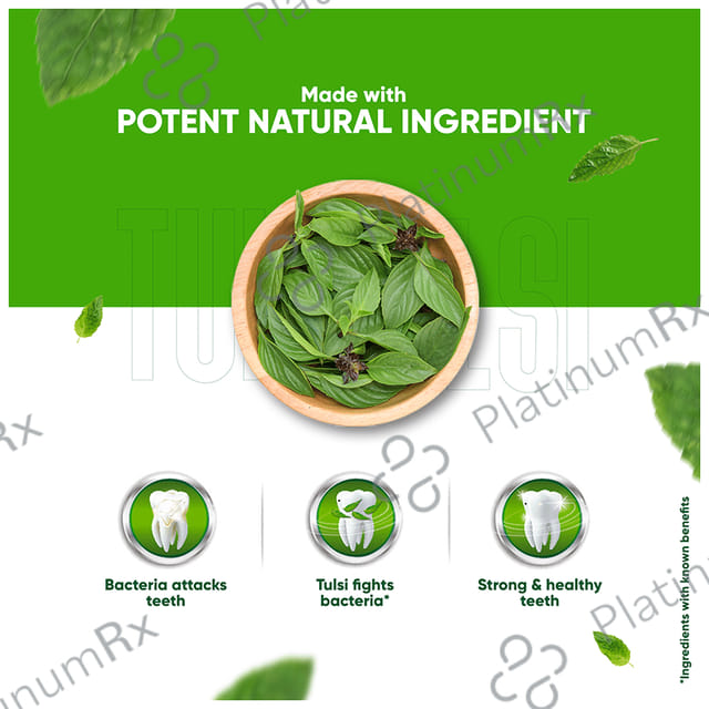Dabur Tulsi Anti-Bacterial Herb'l Toothpaste (200gm Each)