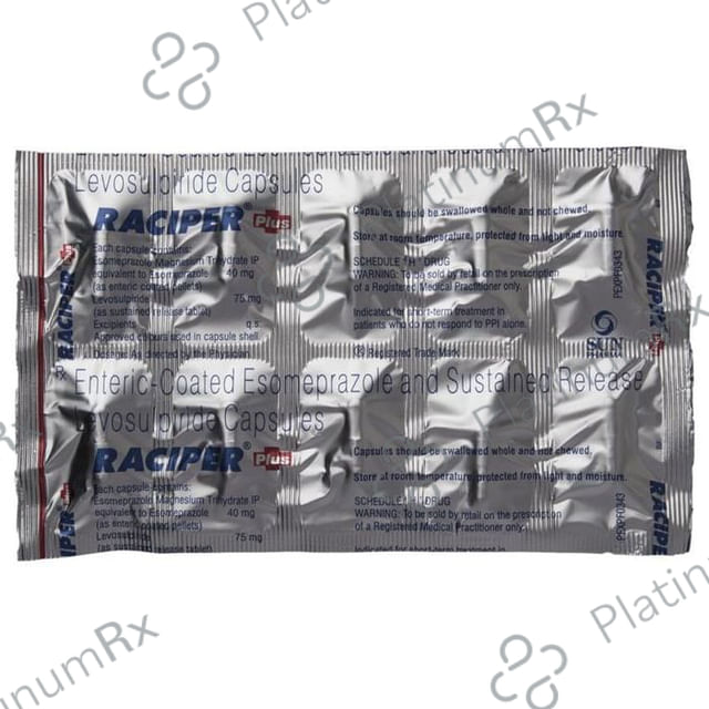 Raciper Plus 40/75mg Capsule SR 10s