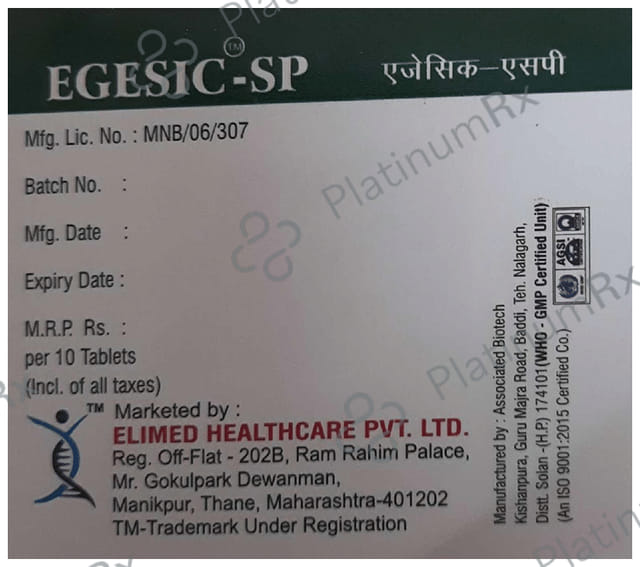 Egesic-SP Tablet