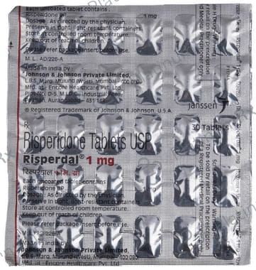 Risperdal 1mg Tablet 30s