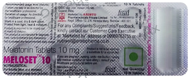 Meloset 10mg Tablet 10s