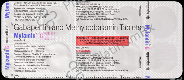 Mylamin G 300mg/500mcg Tablet