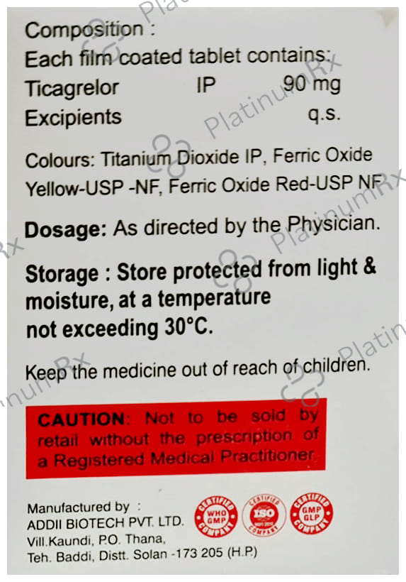 Ticawave 90mg Tablet 14s