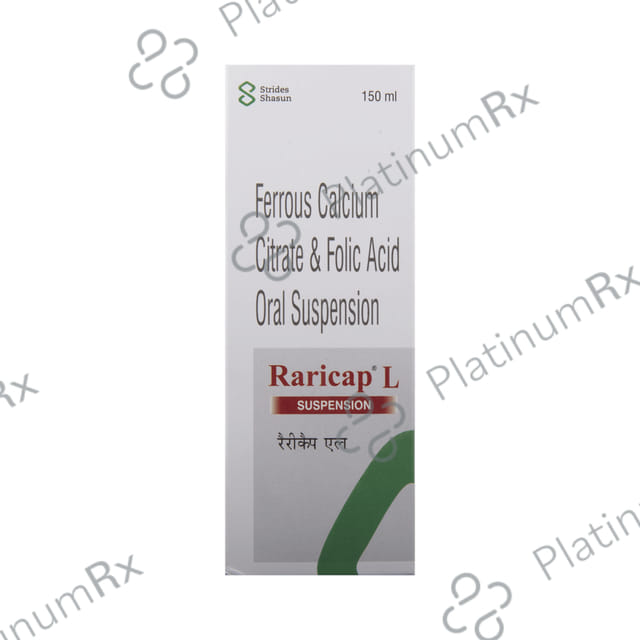 Raricap L 25mg/300mcg Suspension 150ml