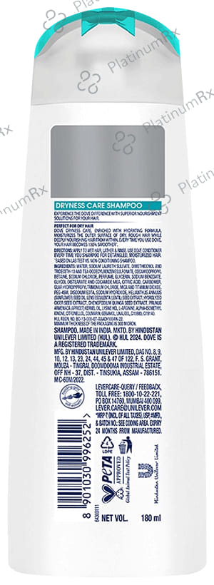 Dove Dryness Care Shampoo 180ml