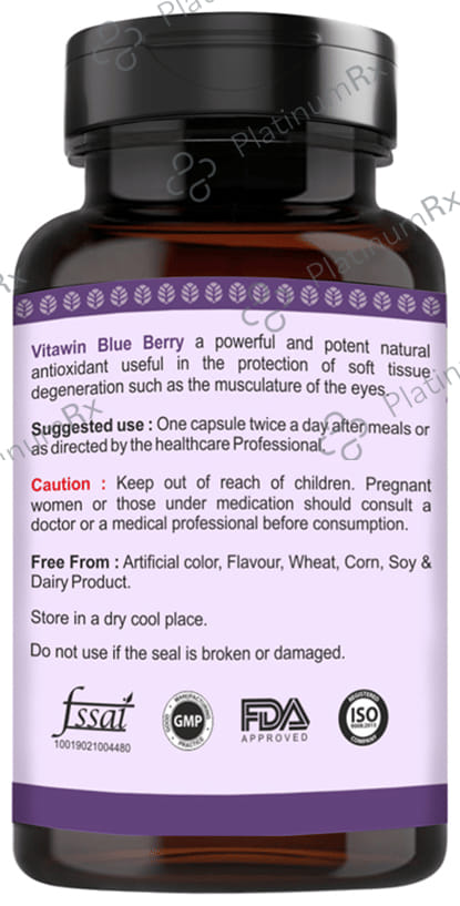 Vitawin Blue Berry Vegetarian Capsule