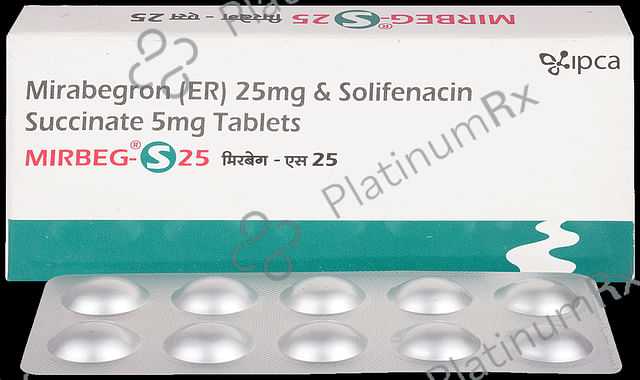 Mirbeg S 25/5mg Tablet ER 10s