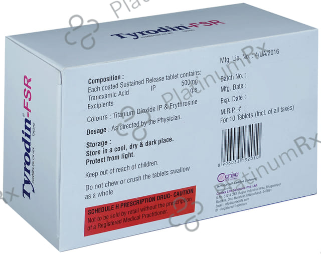 Tyrodin FSR 500mg Tablet 10s