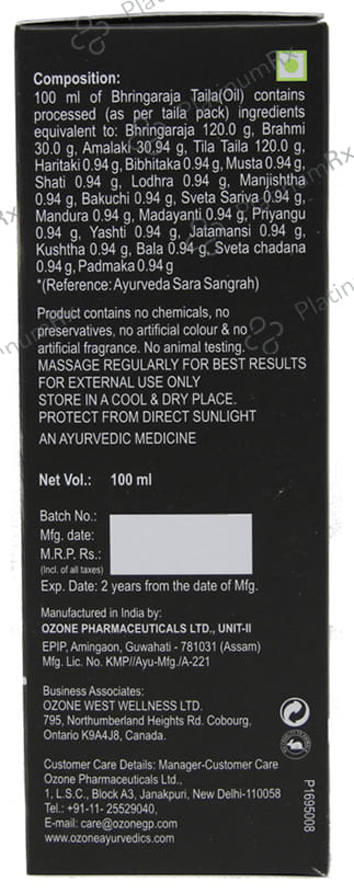 Ozone Bhringaraja Taila (Oil)
