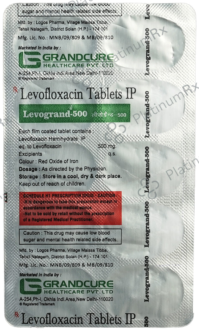 Levogrand 500mg Tablet