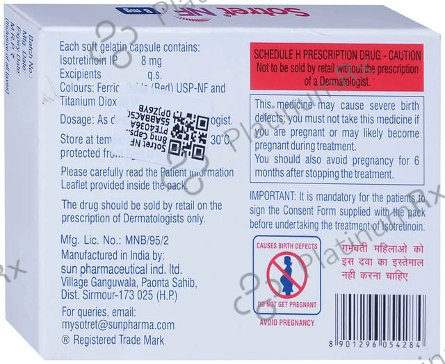 Sotret NF 8mg Capsule 10s
