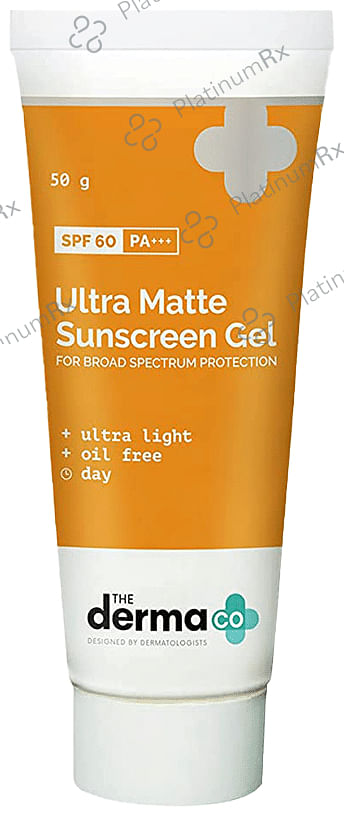 The Derma Co Ultra Matte Sunscreen Gel SPF 60 PA+++ - Oil-Free