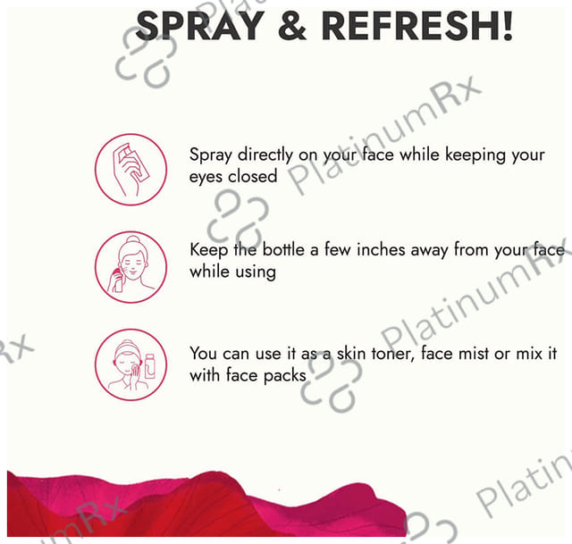 Kapiva Skin Rituals Premium Face Mist & Toner - Organic Danmark Rose Water