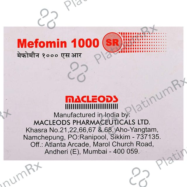 Mefomin 1000 SR Tablet