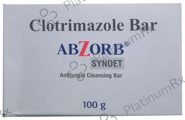 Abzorb Syndet 1% Bar 100gm