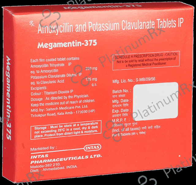 Megamentin 250 mg/125 mg Tablet