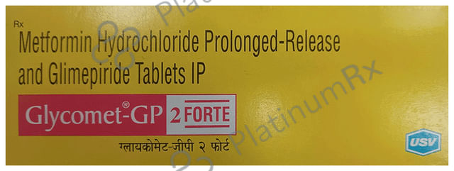 Glycomet GP Forte 2/1000mg Tablet PR 10s