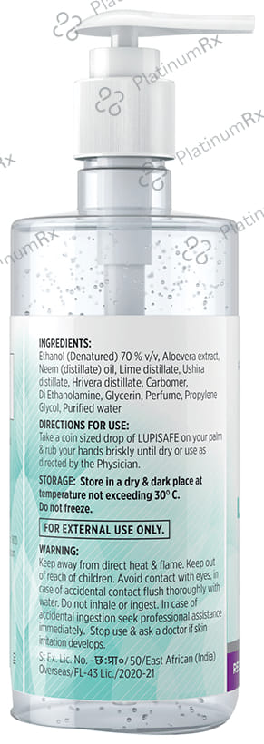 Lupin Lupisafe Hand Sanitizer 500 Sanitizer