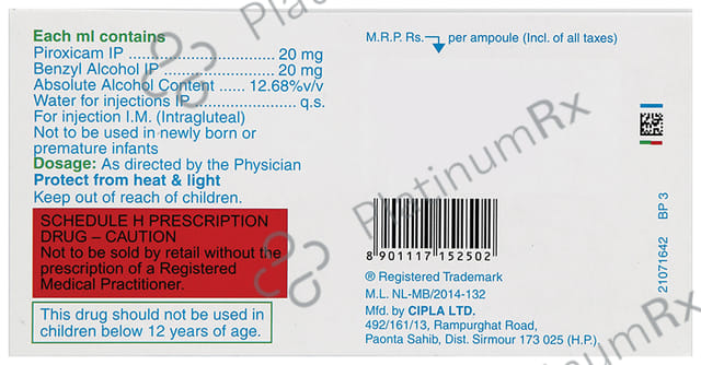 Pirox IM 40mg Injection 2ml