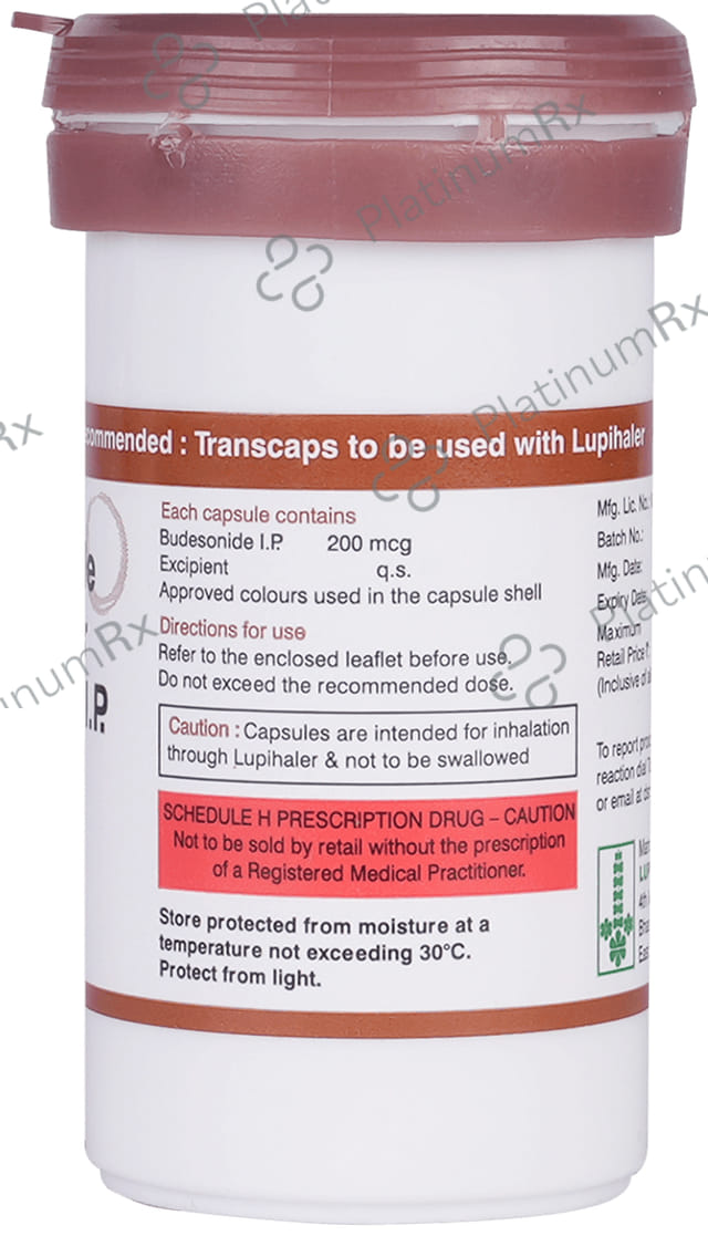 Budate 200mcg Transcaps 30s