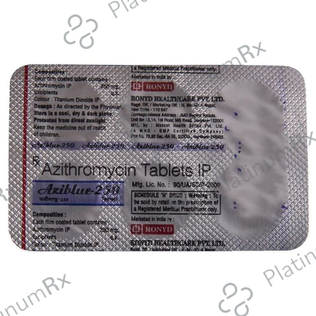 Aziblue 250mg Tablet 6s