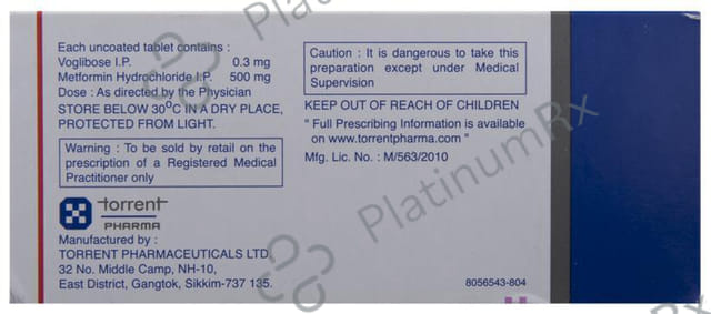 Voglitor MF 0.3 500/0.3mg Tablet 10s