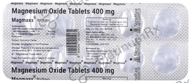 Magmaxx 400mg Tablet 10s