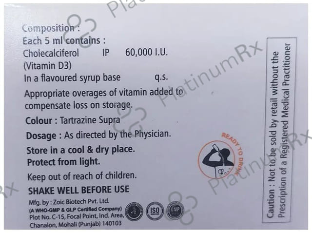 Durabone D3 Nano Shot Orange Flavour Sugar Free Solution 4ml