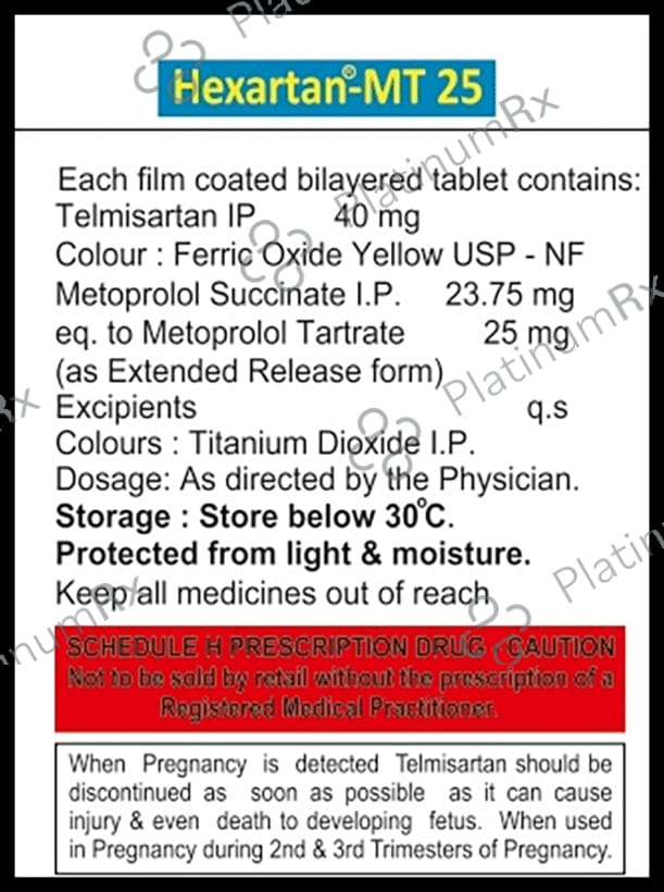 Hexartan MT 25 Tablet ER 10s