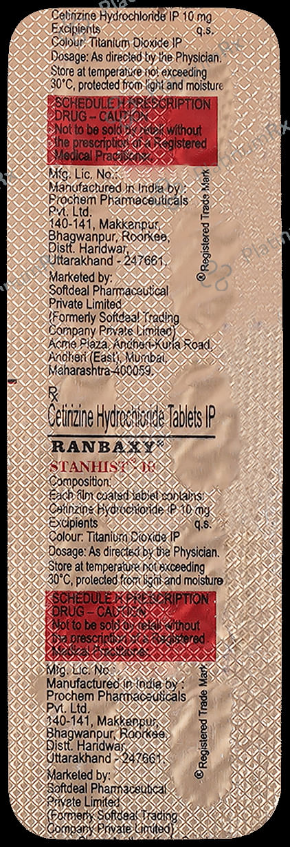 Stanhist 10 Tablet