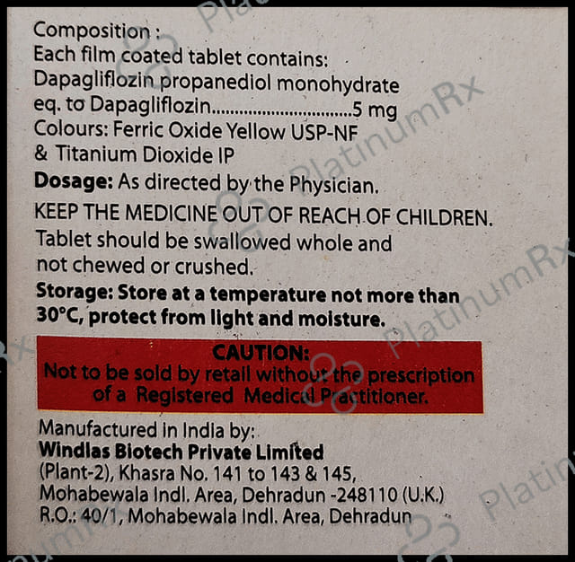 Dapabest 5mg Tablet 10s