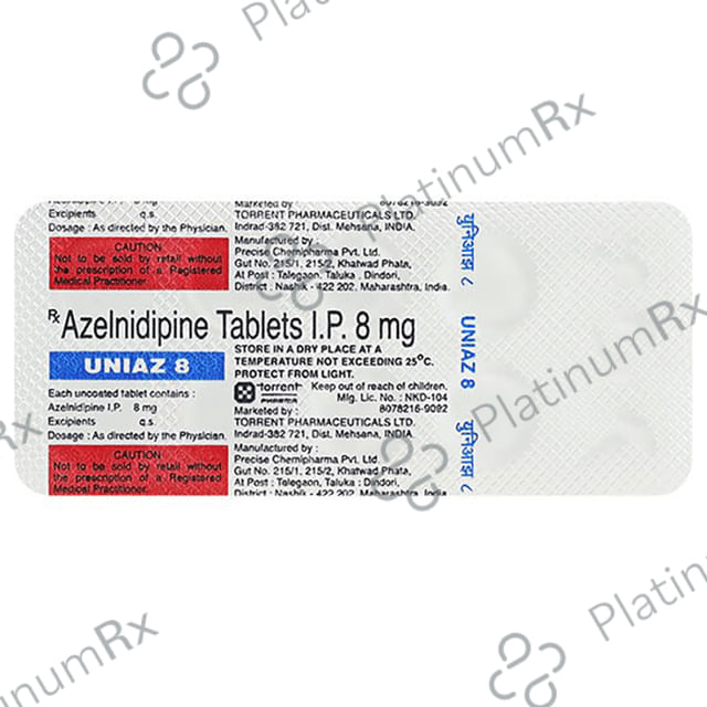 Uniaz 8mg Tablet 10s