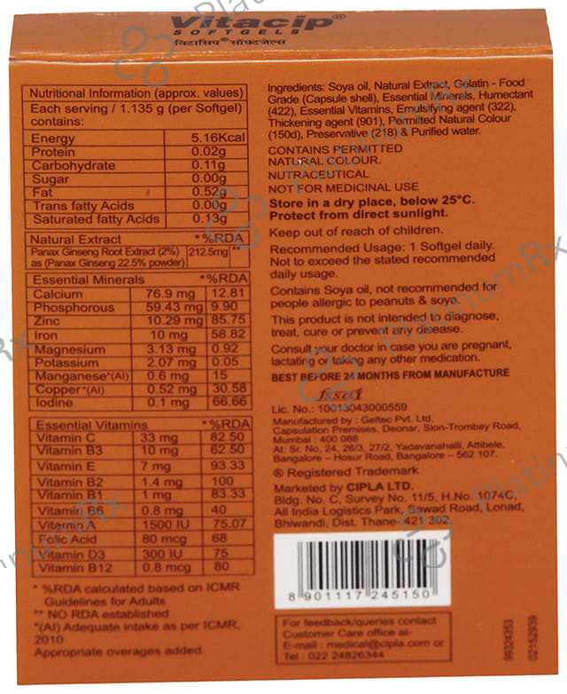 Vitacip Capsule 10s