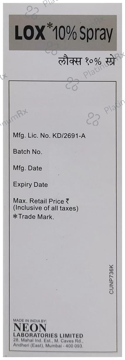 Lox 10% Spray 20ml