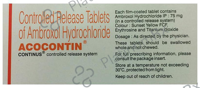 Acocontin 75mg Tablet CR 10s