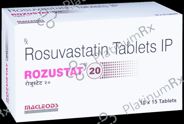 Rozustat 20mg Tablet 15s
