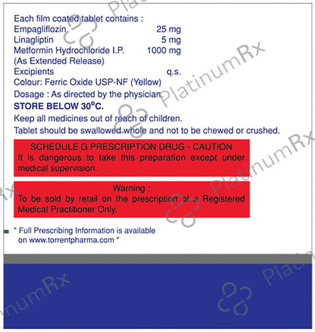 Xilingio M 25/5/1000mg Tablet 10s