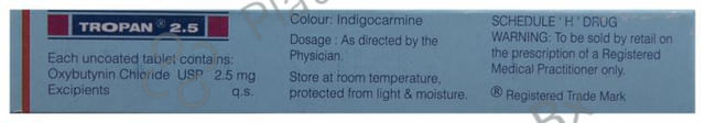 Tropan 2.5mg Tablet 10s