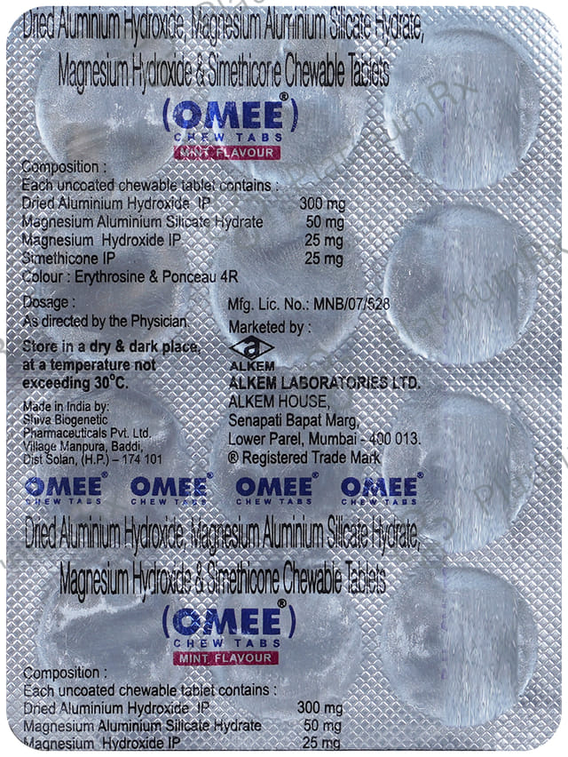 Omee Mint Chewable Tablet 12s
