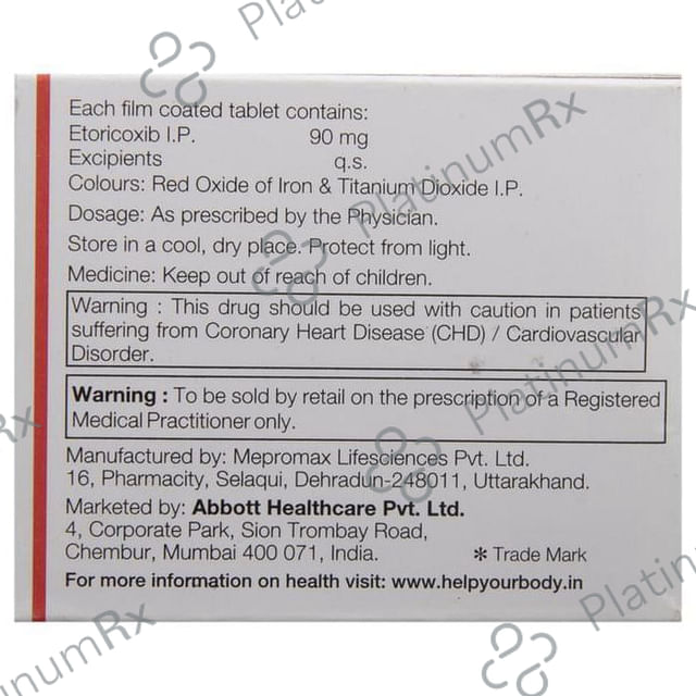 Etody 90mg Tablet 10s