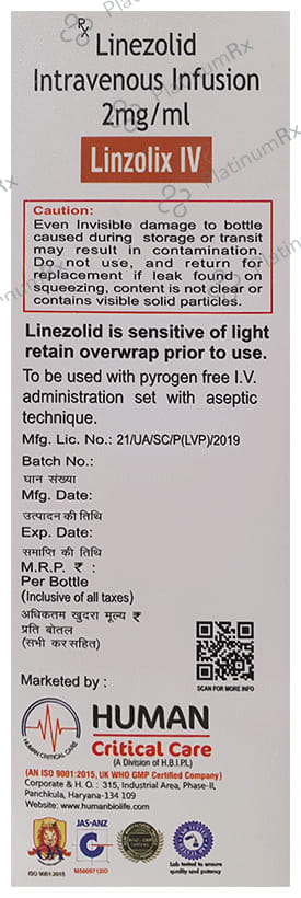 Linzolix IV 2mg Infusion