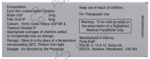 Biopreg F 5000/5000mcg Tablet 10s