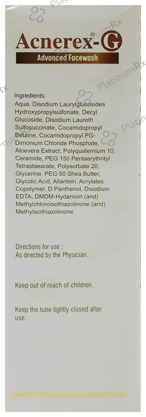 Acnerex G Advanced Face Wash 125ml