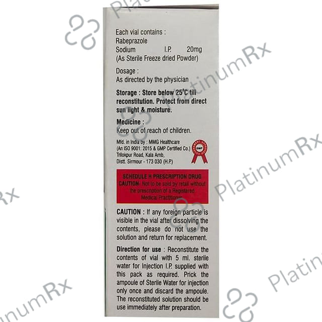 Rabipree 20mg Injection 1s