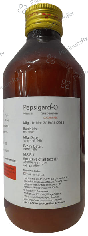 Pepsigard-O Suspension Sugar Free